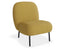 Moulon Lounge Chair - Tuscan Yellow - Brushed Matt Bronze Legs