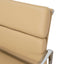 Low Back Office Chair - Light Brown Leather