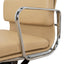 Low Back Office Chair - Light Brown Leather