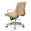 Low Back Office Chair - Light Brown Leather