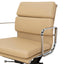 Low Back Office Chair - Light Brown Leather