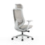 Mesh Office Chair - Light Grey with Headrest