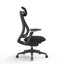 Mesh Office Chair - Full Black with Headrest