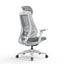 Mesh Office Chair - Light Grey with Headrest