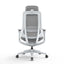 Mesh Office Chair - Light Grey with Headrest