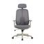 Office Chair with Headrest - Carbon Grey