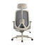 Office Chair with Headrest - Carbon Grey