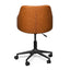 Office Chair - Vintage Tan with Black Base