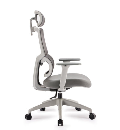 Mesh Ergonomic Office Chair with Headrest - Grey