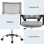 Artiss 2x Mesh Office Chair Mid Back Grey