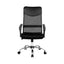 PU Leather Mesh High Back Office Chair - Black