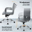 Office Chair Conference Chairs PU Leather Mid Back Grey