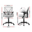 Artiss 2x Mesh Office Chair Mid Back Grey