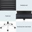 Artiss Ergonomic Office Chair Mesh Computer Desk Chairs with Lumbar Support, Height Adjustment Swivel Chair Mid Back for Home Office Study, Black and White