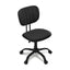 Artiss Armless Office Chair with Wheels, Ergonomic 360° Swivel Home Office Desk Chair, Height Adjustable Computer Task Chair with Fabric Back and Seat for Small Space, Black