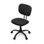 Artiss Armless Office Chair with Wheels, Ergonomic 360° Swivel Home Office Desk Chair, Height Adjustable Computer Task Chair with Fabric Back and Seat for Small Space, Black