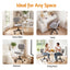 Artiss Armless Office Chair with Wheels, Ergonomic 360° Swivel Home Office Desk Chair, Height Adjustable Computer Task Chair with Fabric Back and Seat for Small Space, Grey