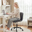 Artiss Ergonomic Office Chair Armless Height Adjustable Computer Desk Chair Fabric Dark Grey
