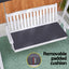 Gardeon Outdoor Wooden Swing Chair Garden Bench Canopy Cushion 3 Seater White