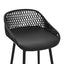 Gardeon 4x Outdoor Bar Stools Plastic Black