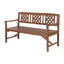 Gardeon Outdoor Garden Bench Wooden Chair 3 Seat Patio Furniture Lounge Natural