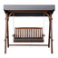 Gardeon Wooden Swing Chair Garden Bench Canopy 3 Seater Outdoor Furniture
