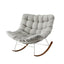 Gardeon Outdoor Rocking Chair Furniture Papasan Recliner Garden Patio Lounge Setting White