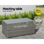 Gardeon 4-Piece Outdoor Sofa Set Wicker Couch Lounge Setting Grey