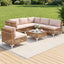 Gardeon 6 Seater Outdoor Sofa Set 7PCS Table Chair Set Garden Rattan Patio Furniture
