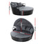Gardeon Sun Lounge Setting Wicker Lounger Day Bed Outdoor Furniture Patio Black