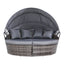 Gardeon Sun Lounge Setting Wicker Lounger Day Bed Outdoor Furniture Patio Grey
