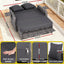 Gardeon Outdoor Day Bed Sun Lounge Setting Wicker Lounger Patio Furniture Grey