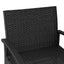 Gardeon 3PC Patio Furniture Bistro Set Wicker Outdoor Lounge Setting Black