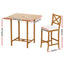 Gardeon 5-Piece Outdoor Bar Set Acacia Wood Bistro Patio Table Stools