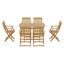 Gardeon Outdoor Dining Set 7 Piece Wooden Table Chairs Setting Foldable