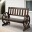 Gardeon Outdoor Garden Bench Wooden 2 Seater Wagon Chair Patio Furniture Brown