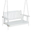 Gardeon Porch Swing Chair with Chain Garden Bench Outdoor Furniture Wooden White