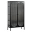 Eve Modern Large Metal Cabinet Black