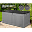 Gardeon Outdoor Storage Box 270L Container Lockable Garden Bench Tool Shed Grey