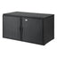 Gardeon Outdoor Storage Cabinet Box Deck Wicker Shelf Chest Garden Shed Tools Black