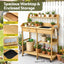 Gardeon Outdoor Potting Bench Table Storage Cabinet Potters Garden Workstation Natural
