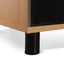 1.8m Executive Desk Left Return with Black Legs - Natural