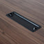 3.6m Boardroom Meeting Table - Walnut Top With Black Legs