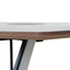 3.6m Boardroom Meeting Table - Walnut Top With Black Legs