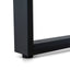 1.6m Single Seater Natural Office Desk - Black Legs