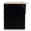 1.6m Single Seater Natural Office Desk - Black Legs