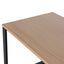 1.6m Single Seater Natural Office Desk - Black Legs