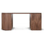 1.77m Left Drawer Office Desk - Walnut