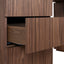 1.77m Left Drawer Office Desk - Walnut
