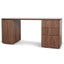 1.77m Right Drawer Office Desk - Walnut